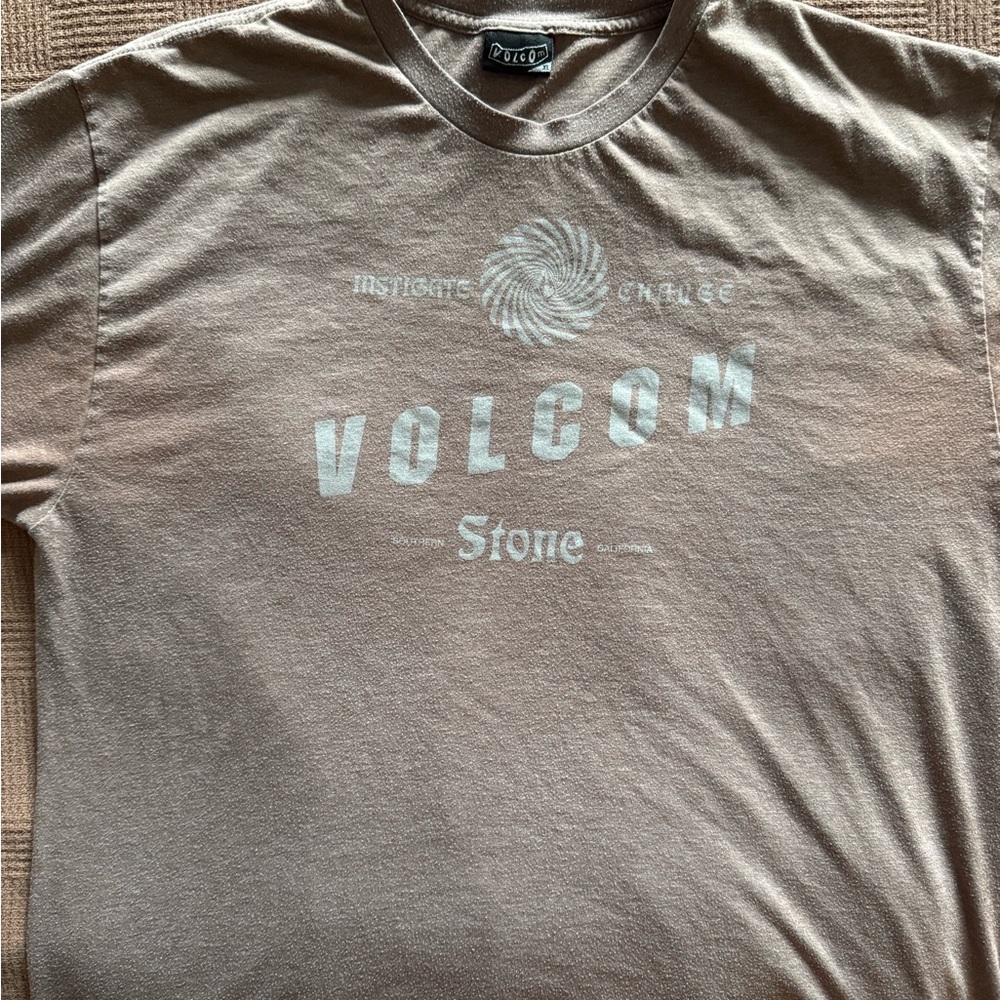 Volcom Men's Tan Graphic Tee